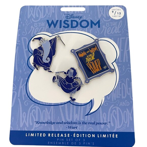 Disney Store Wisdom The Sword in the Stone Limited Release Pin Set - Picture 3 of 10